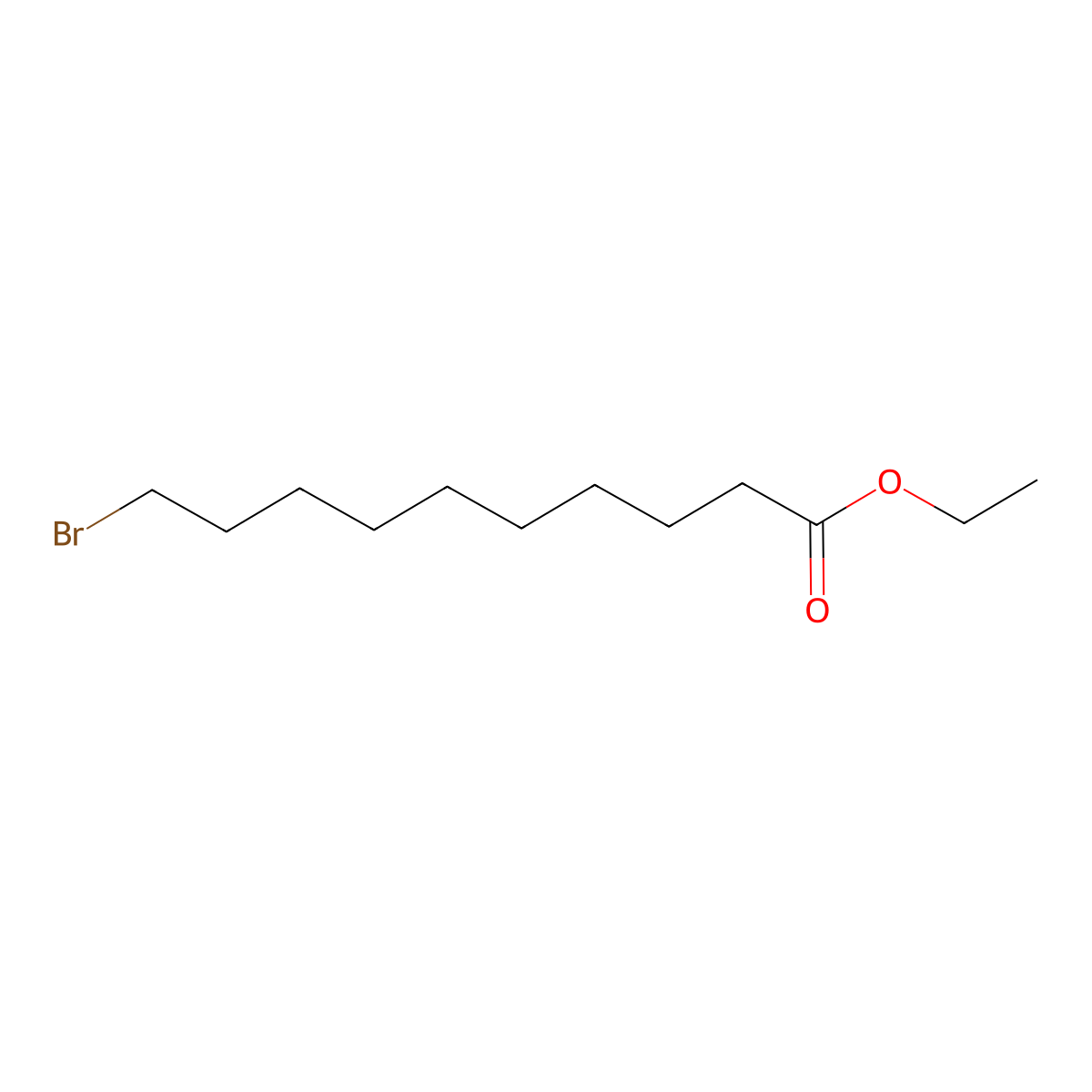 Ethyl 10-Bromodecanoate molecular structure, CAS 55099-31-5