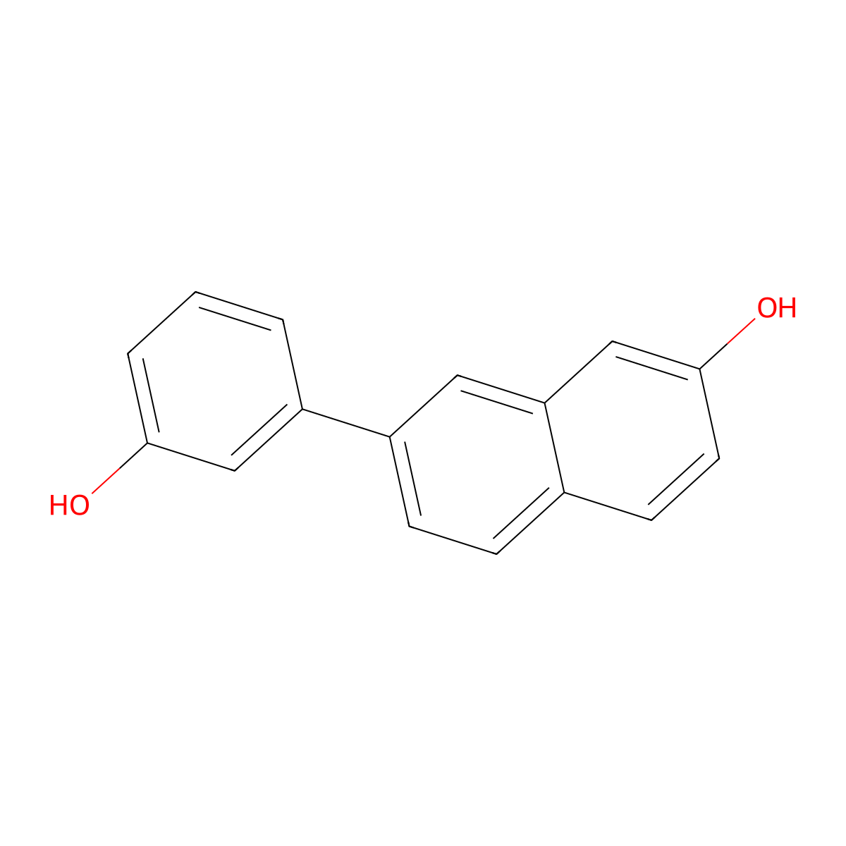 7-(3-Hydroxyphenyl)-2-naphthol molecular structure, CAS 550997-69-8