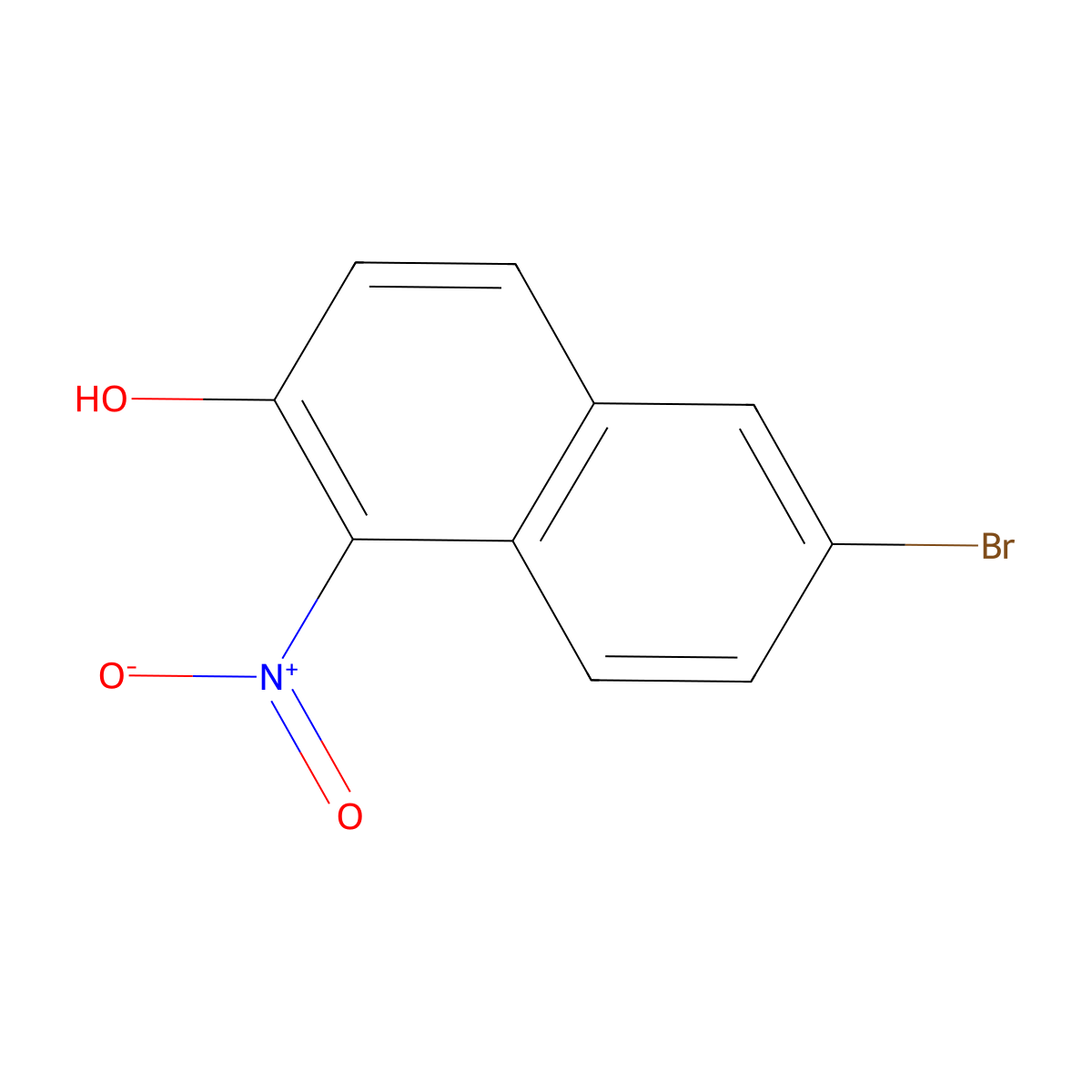 6-Bromo-1-nitronaphthalen-2-ol molecular structure, CAS 550998-19-1