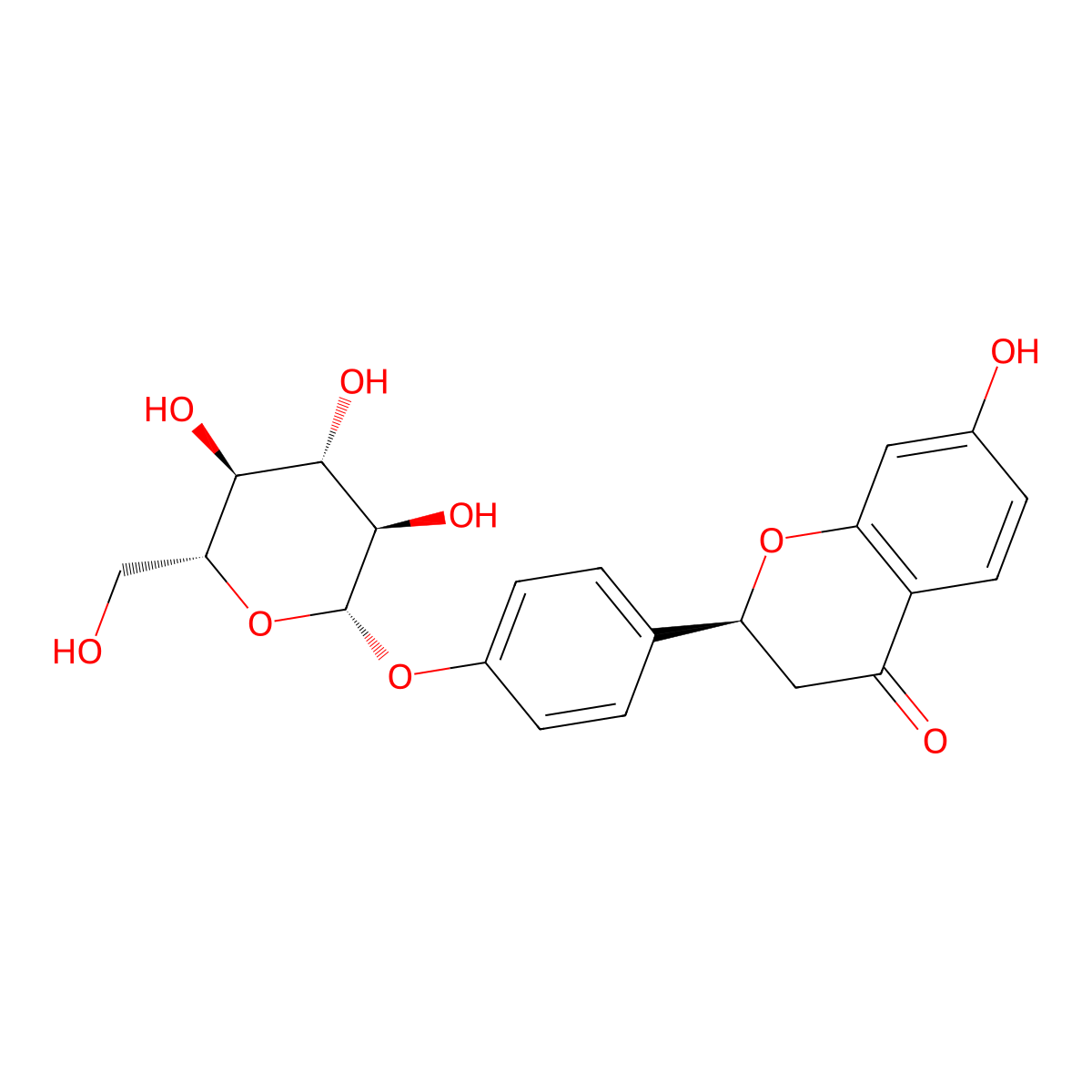 Liquiritin molecular structure, CAS 551-15-5