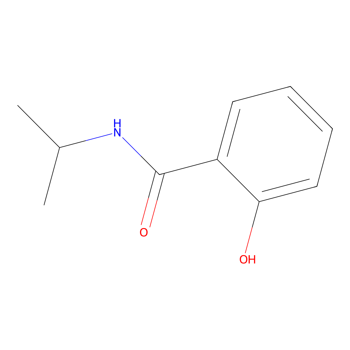 2-Hydroxy-N-(1-methylethyl)benzamide molecular structure, CAS 551-35-9