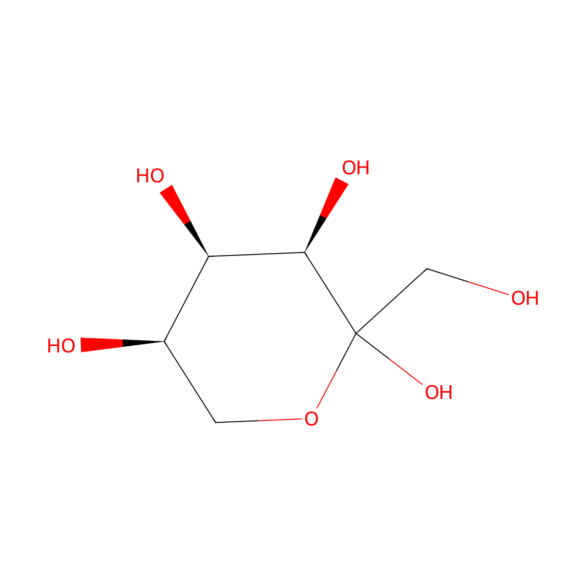 D-Psicose molecular structure, CAS 551-68-8
