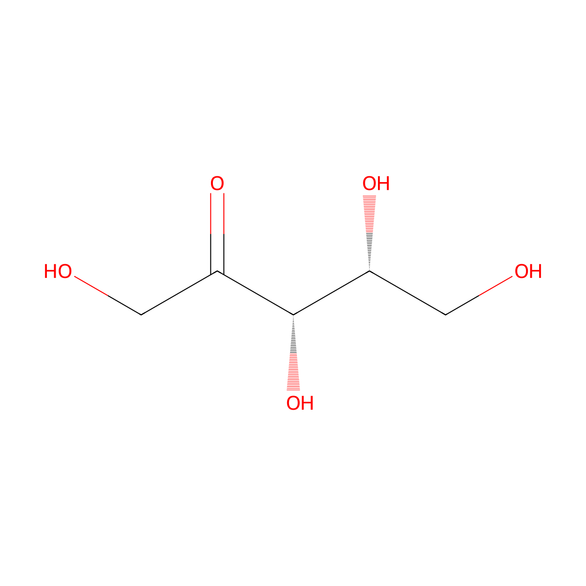 D-Xylulose molecular structure, CAS 551-84-8