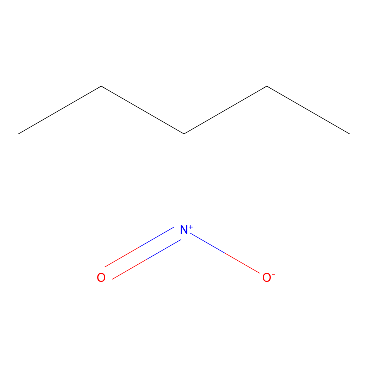 3-Nitropentane molecular structure, CAS 551-88-2