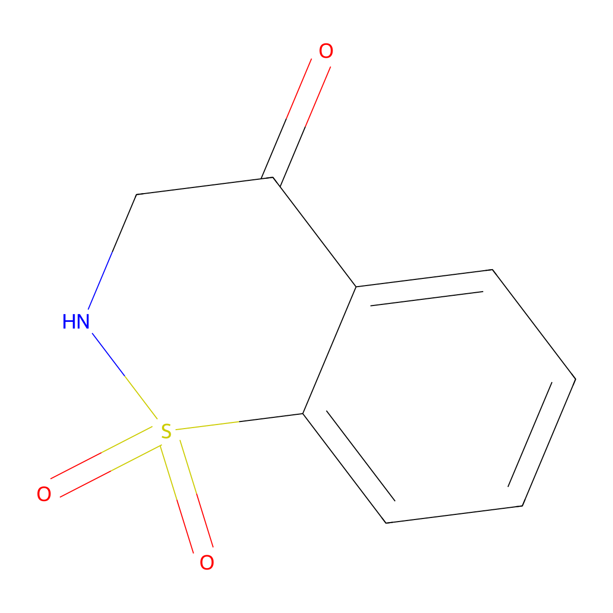 2H-benzo[e][1,2]thiazin-4(3H)-one 1,1-dioxide molecular structure, CAS 5510-09-8