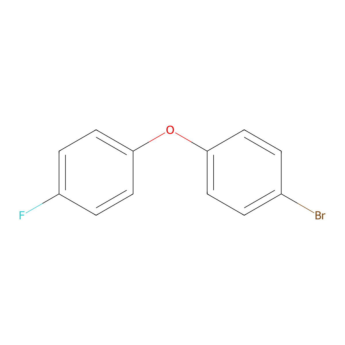 Benzene, 1-bromo-4-(4-fluorophenoxy)- molecular structure, CAS 55102-99-3