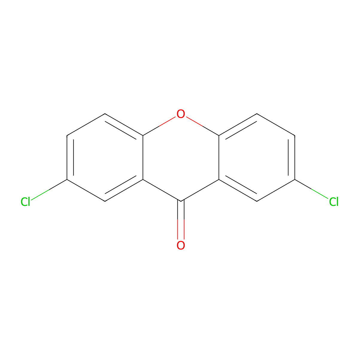 2,7-Dichloroxanthen-9-one molecular structure, CAS 55103-01-0