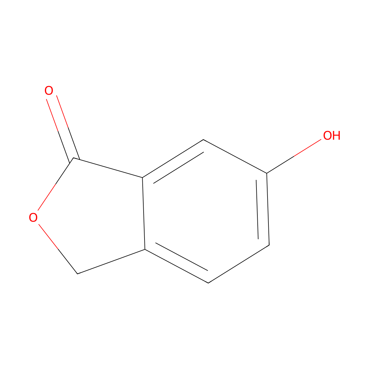 6-Hydroxy-1,3-dihydro-2-benzofuran-1-one molecular structure, CAS 55104-32-0