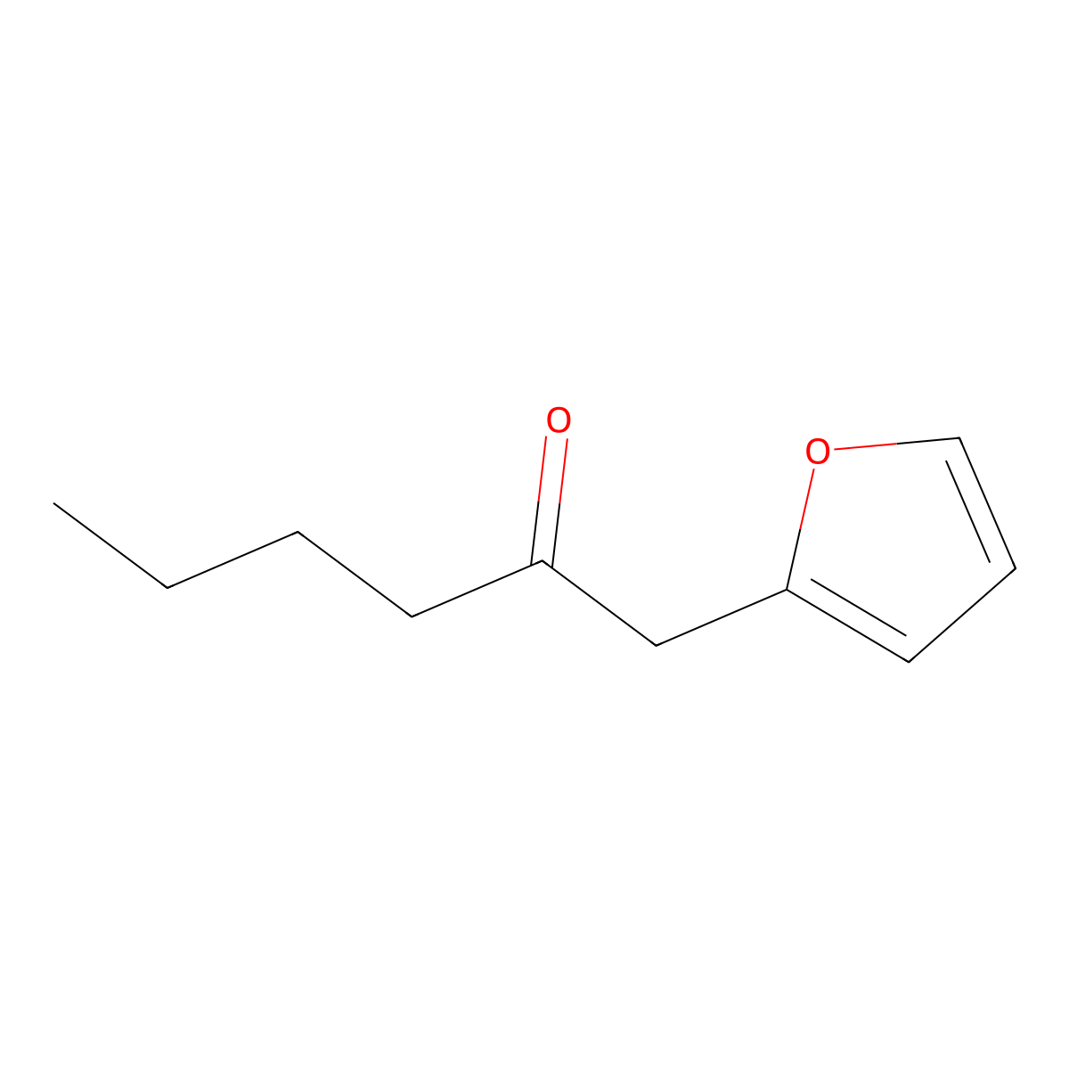 1-(Furan-2-yl)hexan-2-one molecular structure, CAS 55107-00-1