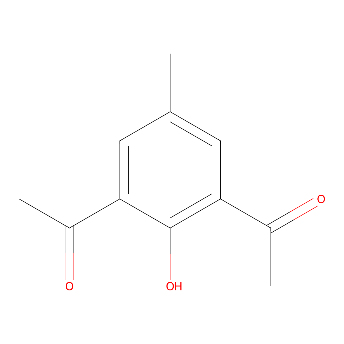 1,1'-(2-Hydroxy-5-methyl-1,3-phenylene)di(ethan-1-one) molecular structure, CAS 55108-28-6