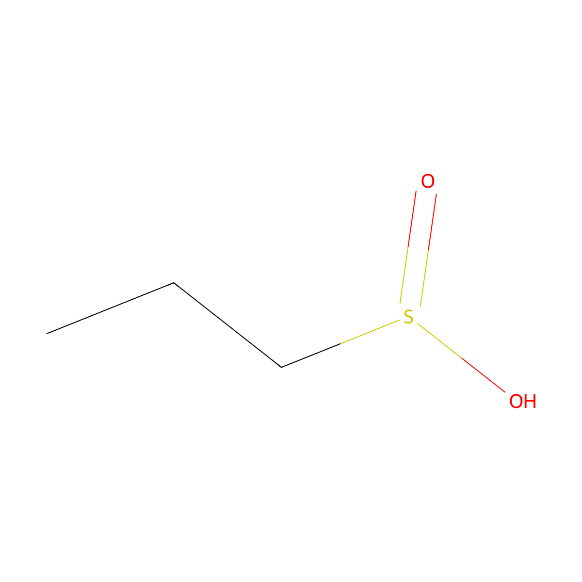 Propanesulfinic acid molecular structure, CAS 55109-28-9