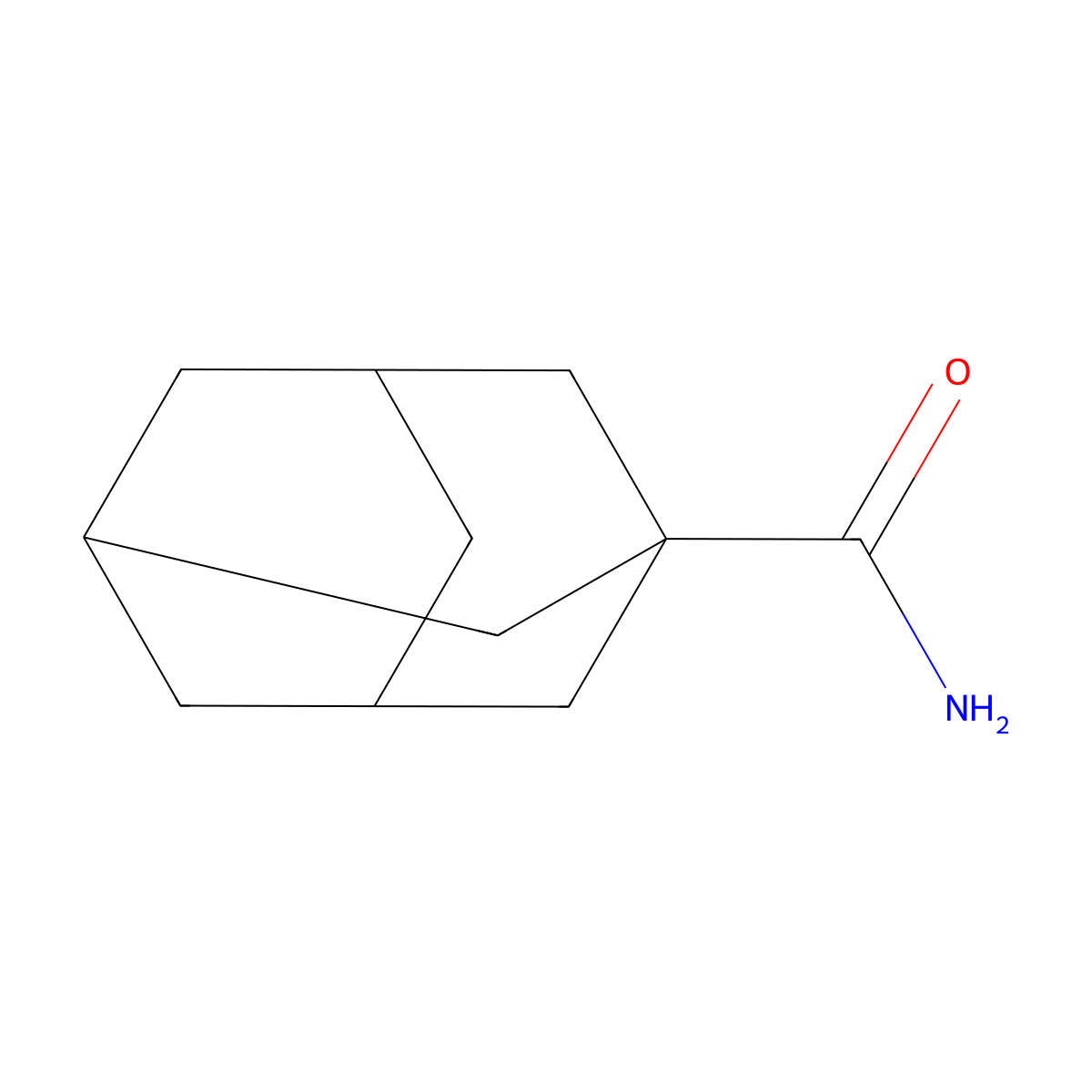 Tricyclo(3.3.1.13,7)decane-1-carboxamide molecular structure, CAS 5511-18-2