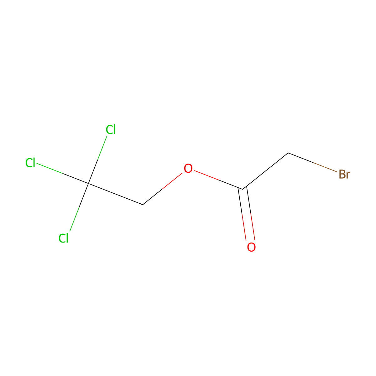 2,2,2-Trichloroethyl 2-bromoacetate molecular structure, CAS 55110-70-8