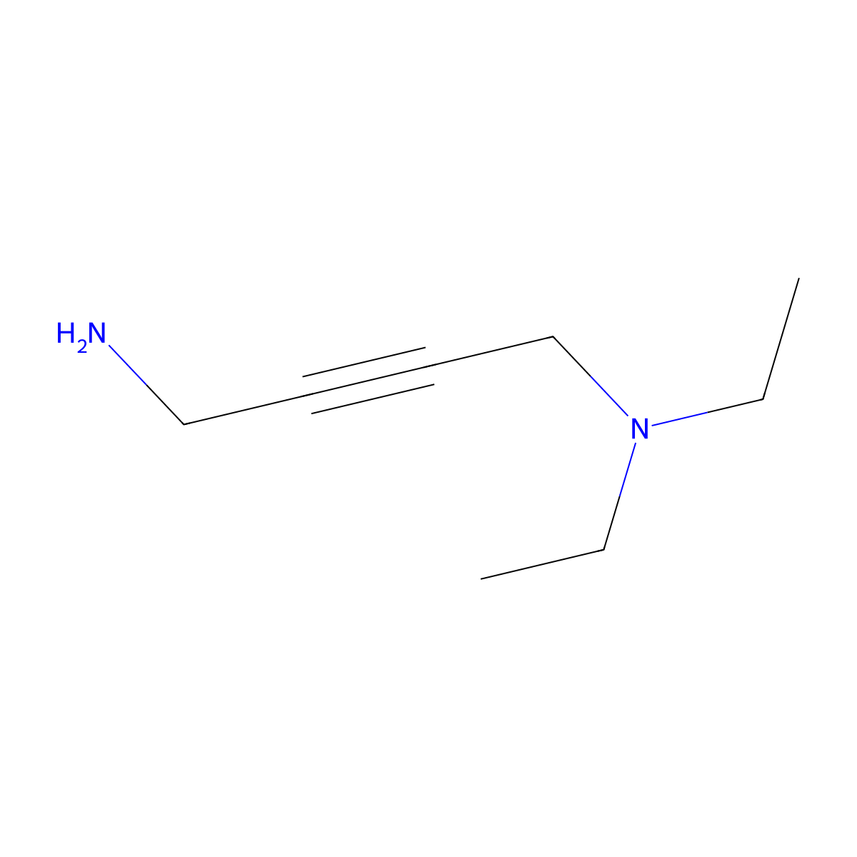 N,N-diethyl-2-butyne-1,4-diamine molecular structure, CAS 55111-89-2