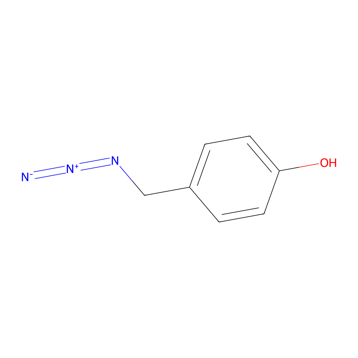 Phenol, 4-(azidomethyl)- molecular structure, CAS 55116-31-9