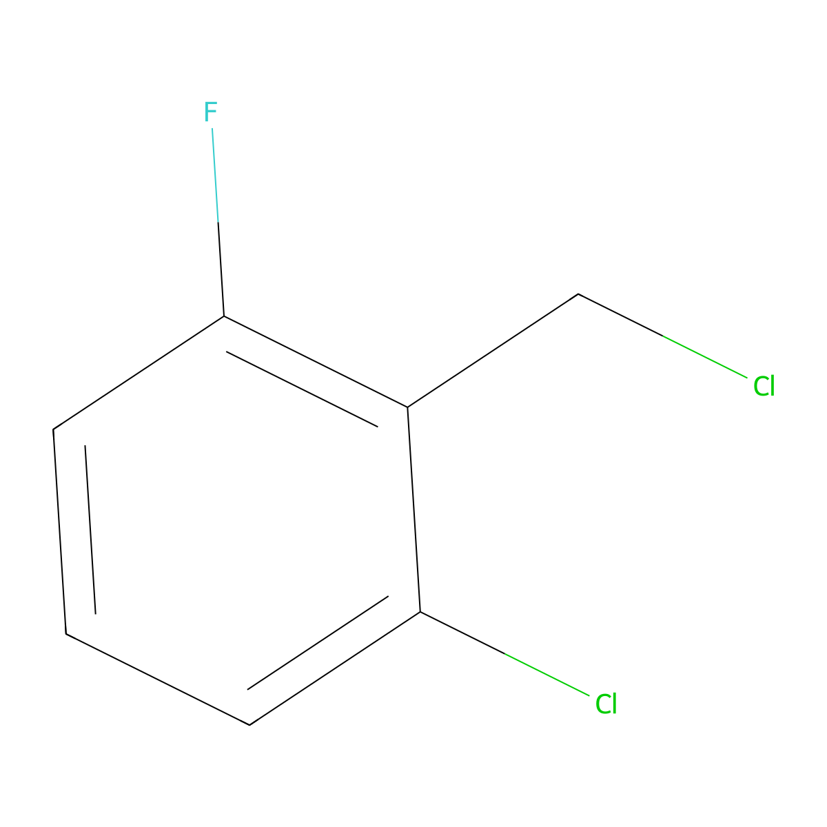 1-Chloro-2-(chloromethyl)-3-fluorobenzene molecular structure, CAS 55117-15-2