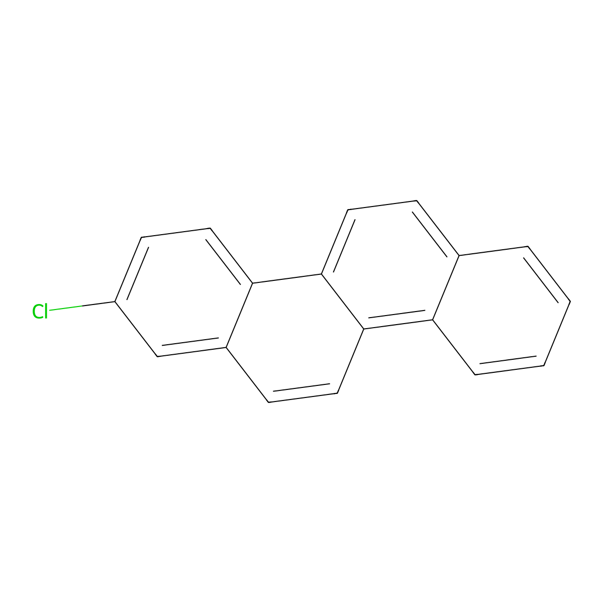 2-Chlorochrysene molecular structure, CAS 55120-49-5