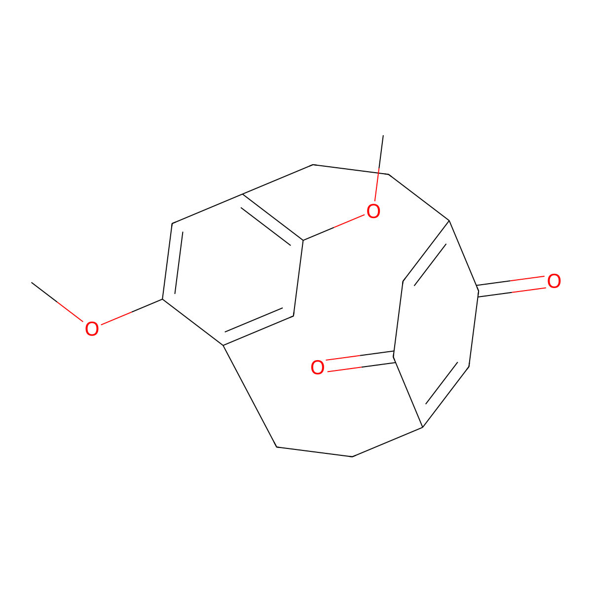 (2.2)-Paracyclophane-2,5-dione, 2',5'-dimethoxy- molecular structure, CAS 55122-59-3