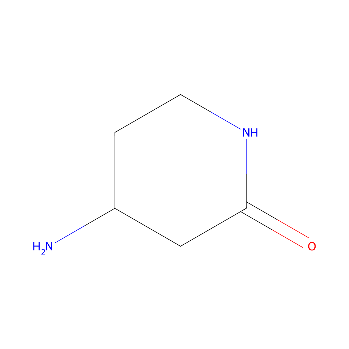 4-Aminopiperidin-2-one molecular structure, CAS 5513-66-6