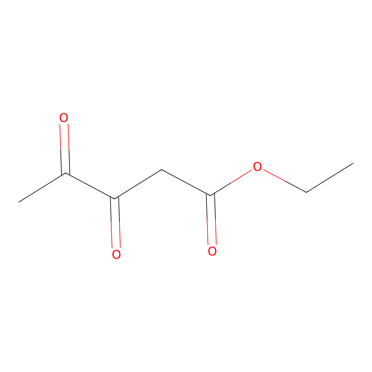 Ethyl 3,4-dioxopentanoate molecular structure, CAS 55130-40-0