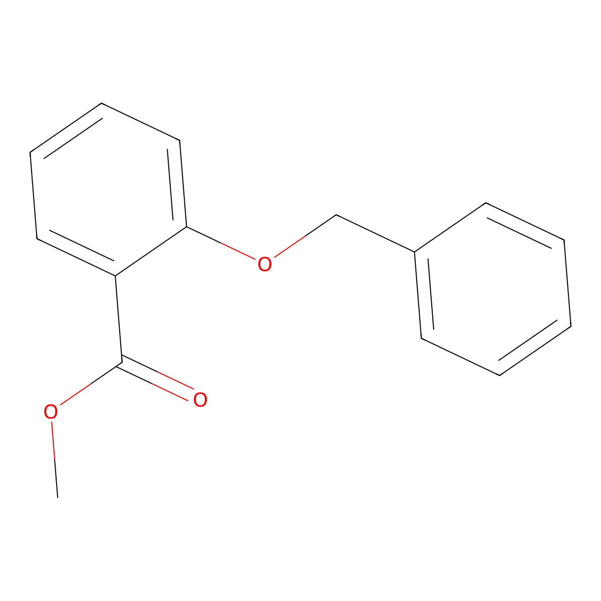 Methyl 2-(benzyloxy)benzoate molecular structure, CAS 55142-16-0