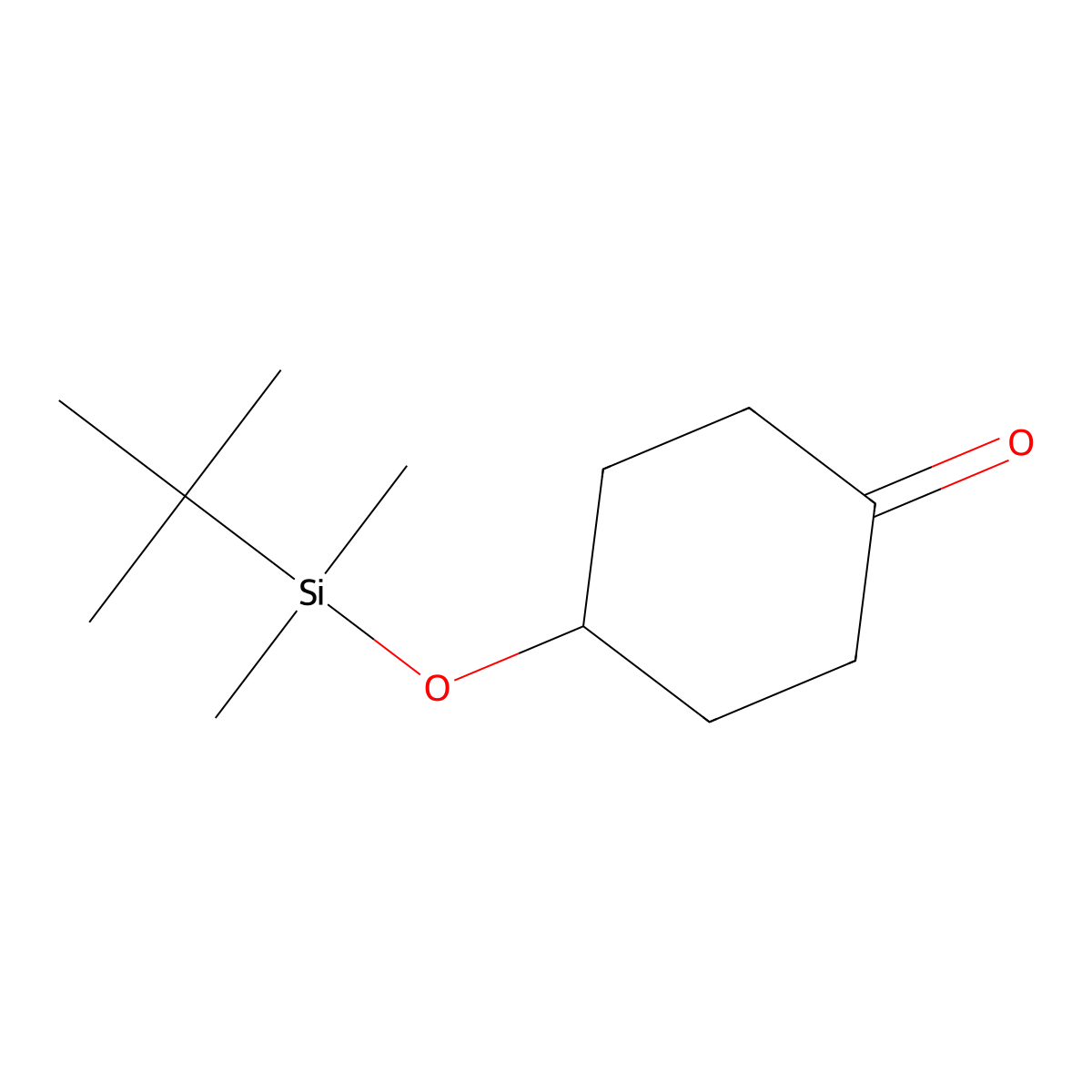 4-(tert-Butyldimethylsilyloxy)cyclohexanone molecular structure, CAS 55145-45-4