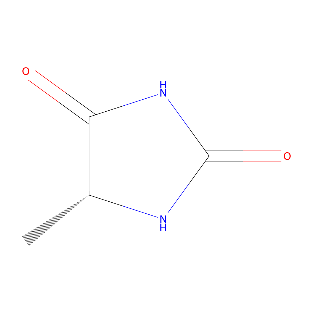 (5R)-5-methylimidazolidine-2,4-dione molecular structure, CAS 55147-68-7