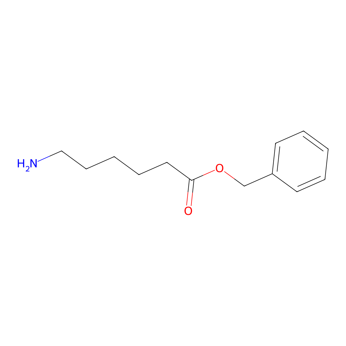 Benzyl 6-aminohexanoate molecular structure, CAS 5515-01-5