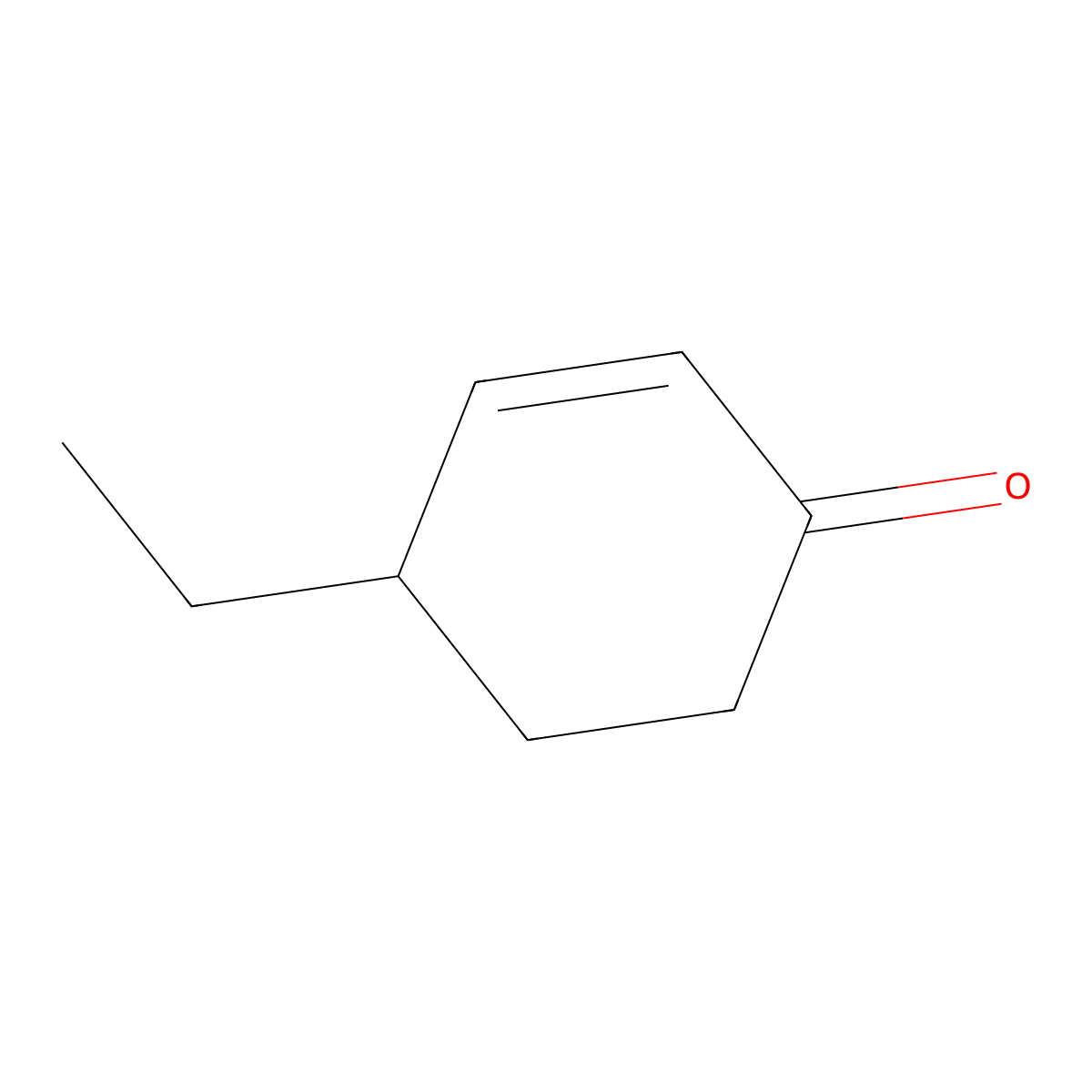 4-Ethylcyclohex-2-en-1-one molecular structure, CAS 5515-77-5