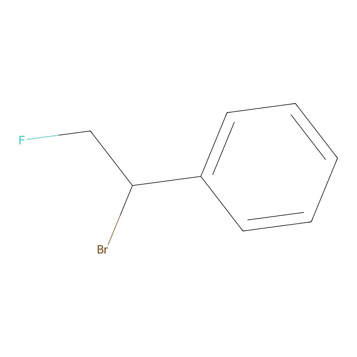 (1-Bromo-2-fluoroethyl)benzene molecular structure, CAS 55153-06-5