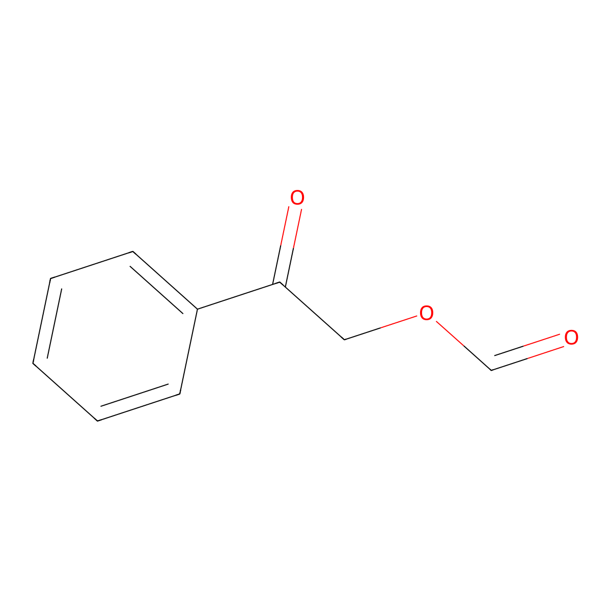 Phenacyl formate molecular structure, CAS 55153-12-3