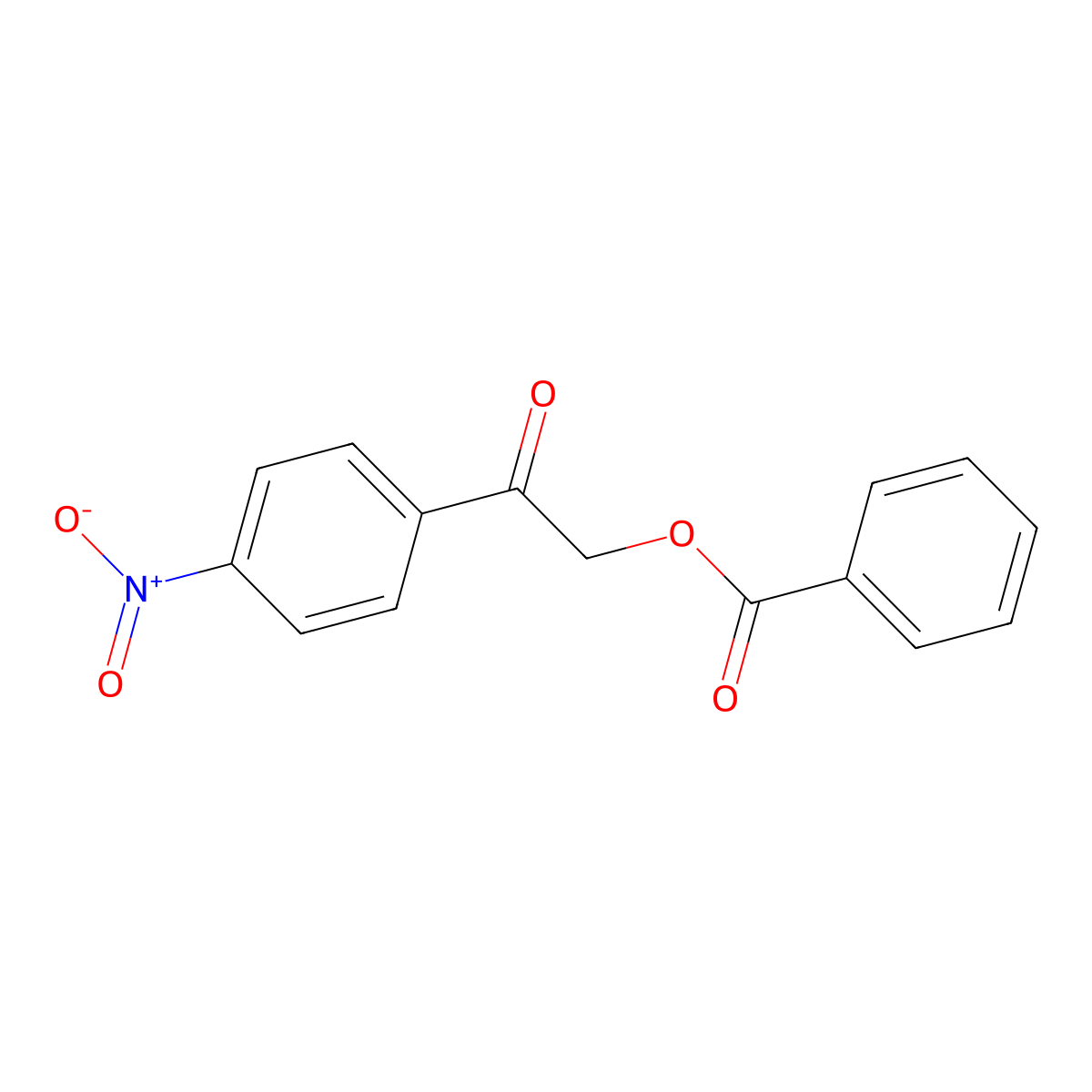 2-(4-Nitrophenyl)-2-oxoethyl benzoate molecular structure, CAS 55153-34-9