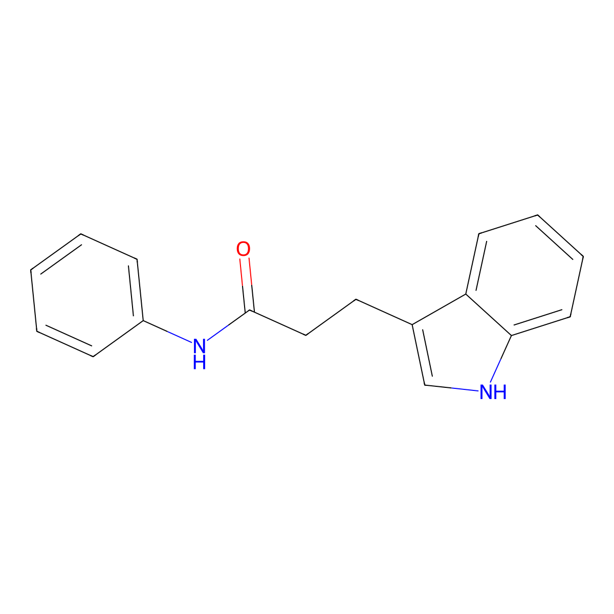 3-(1H-indol-3-yl)-N-phenylpropanamide molecular structure, CAS 55153-64-5