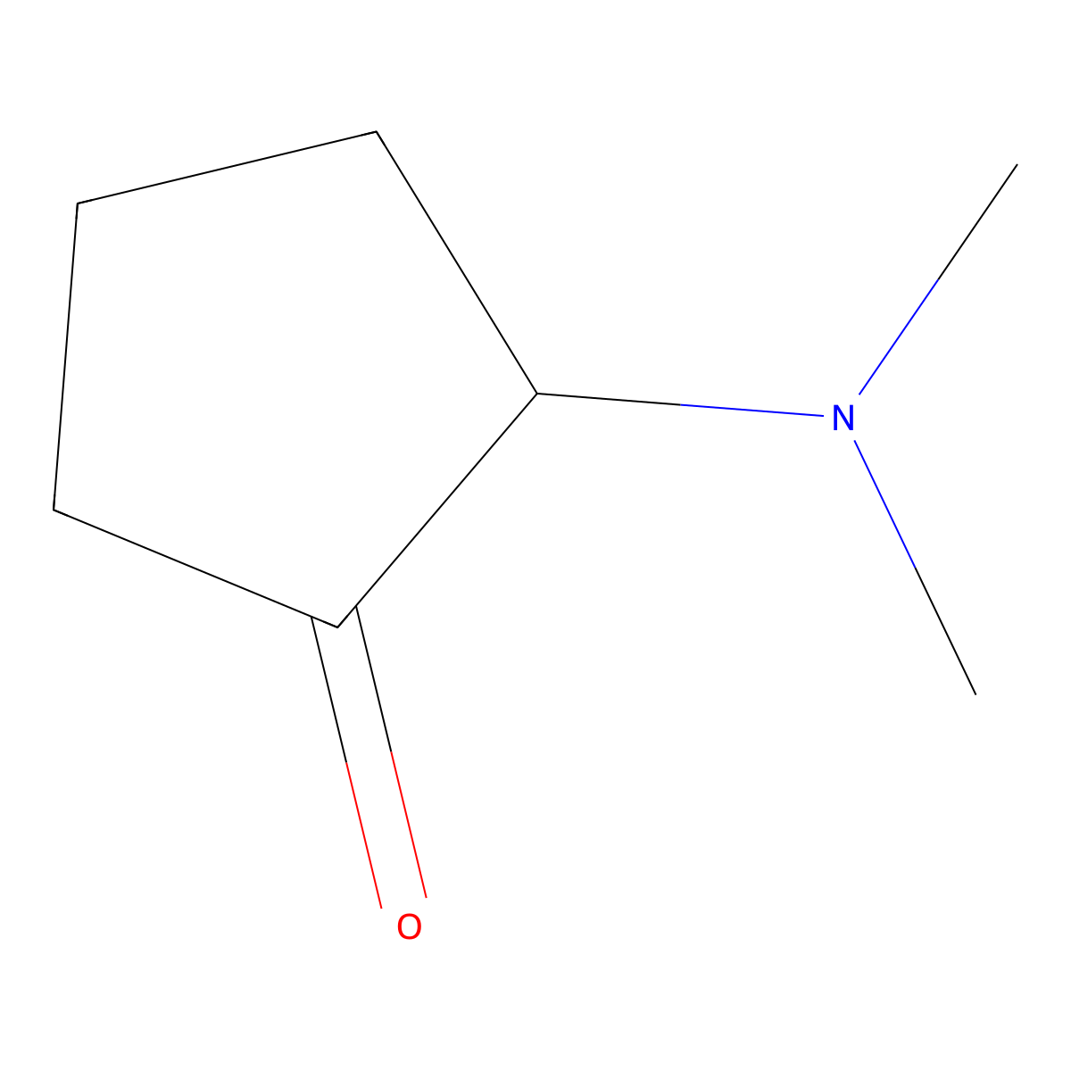 Cyclopentanone, 2-(dimethylamino)- molecular structure, CAS 55154-09-1