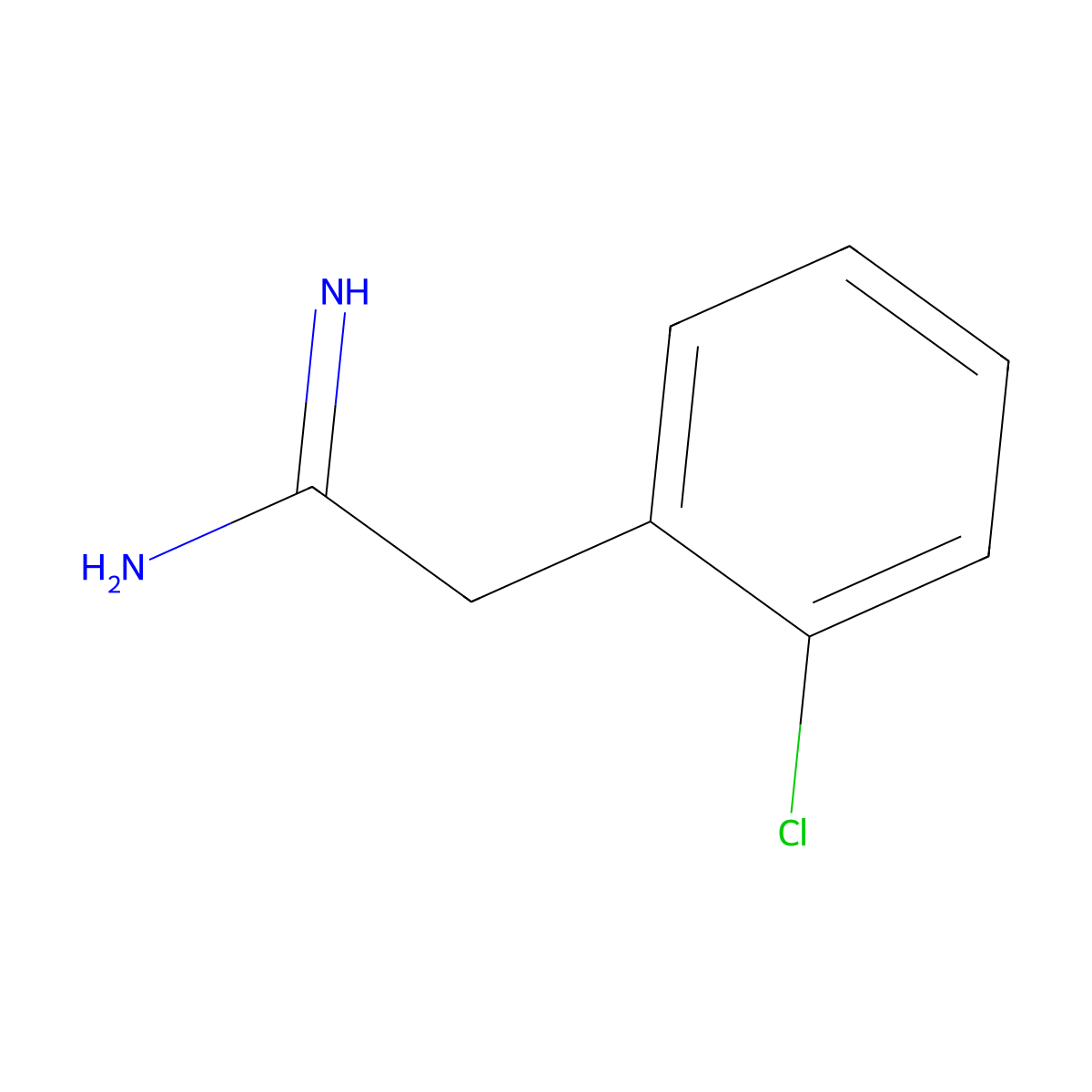 2-(2-Chlorophenyl)ethanamidine molecular structure, CAS 55154-88-6