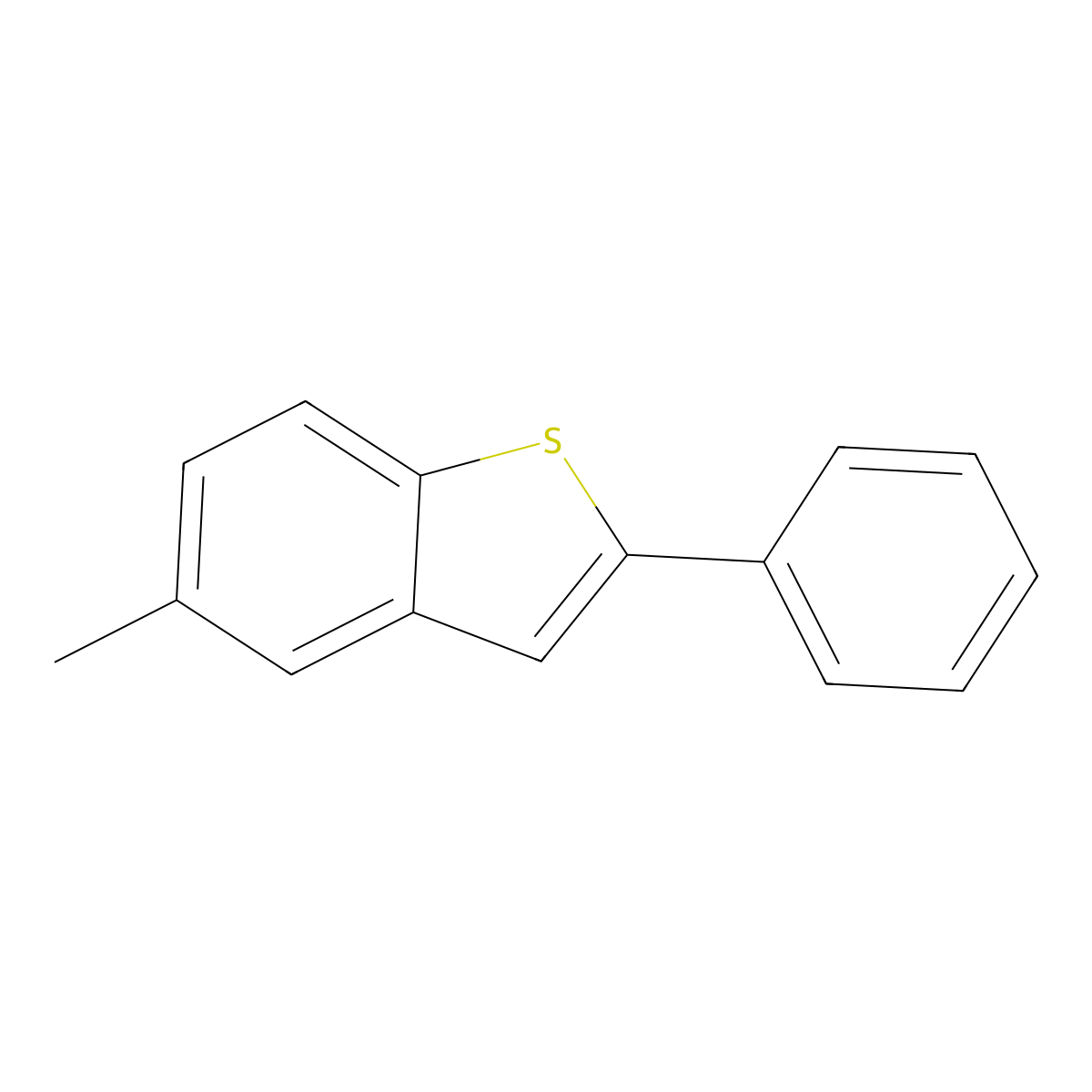 5-Methyl-2-phenylbenzothiophene molecular structure, CAS 55164-43-7