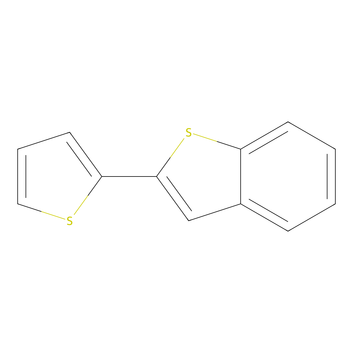 2-(Thiophen-2-yl)-1-benzothiophene molecular structure, CAS 55164-48-2