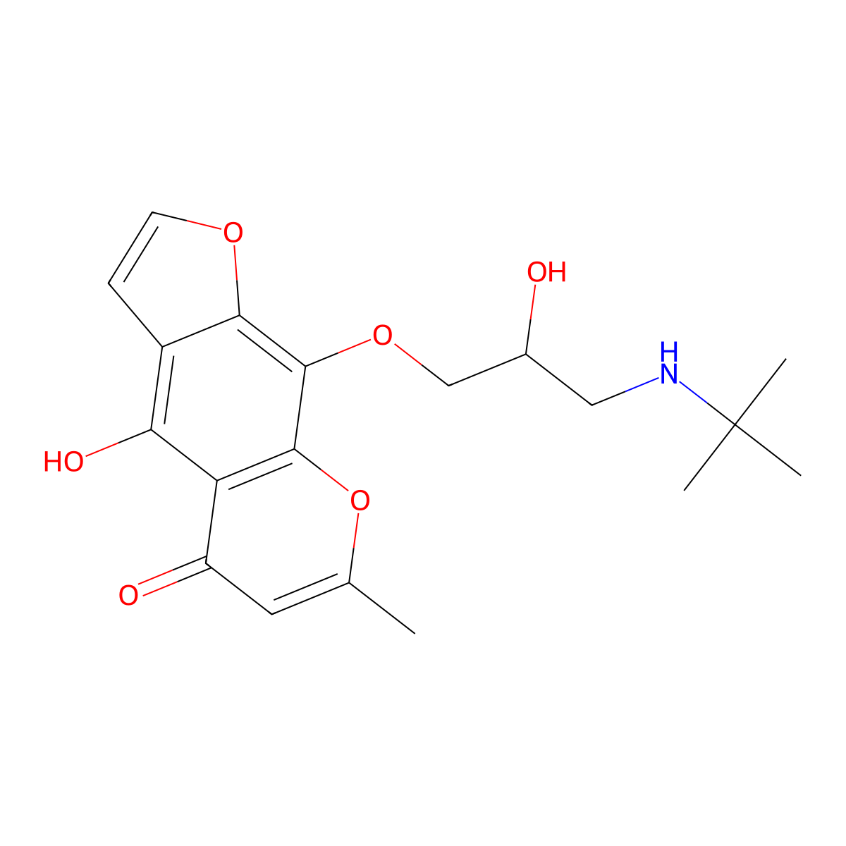 Butocrolol molecular structure, CAS 55165-22-5
