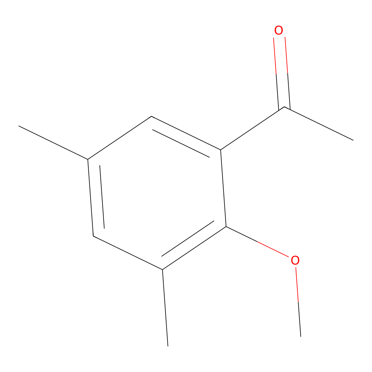 3,5-Dimethyl-2-methoxyacetophenone molecular structure, CAS 55169-98-7