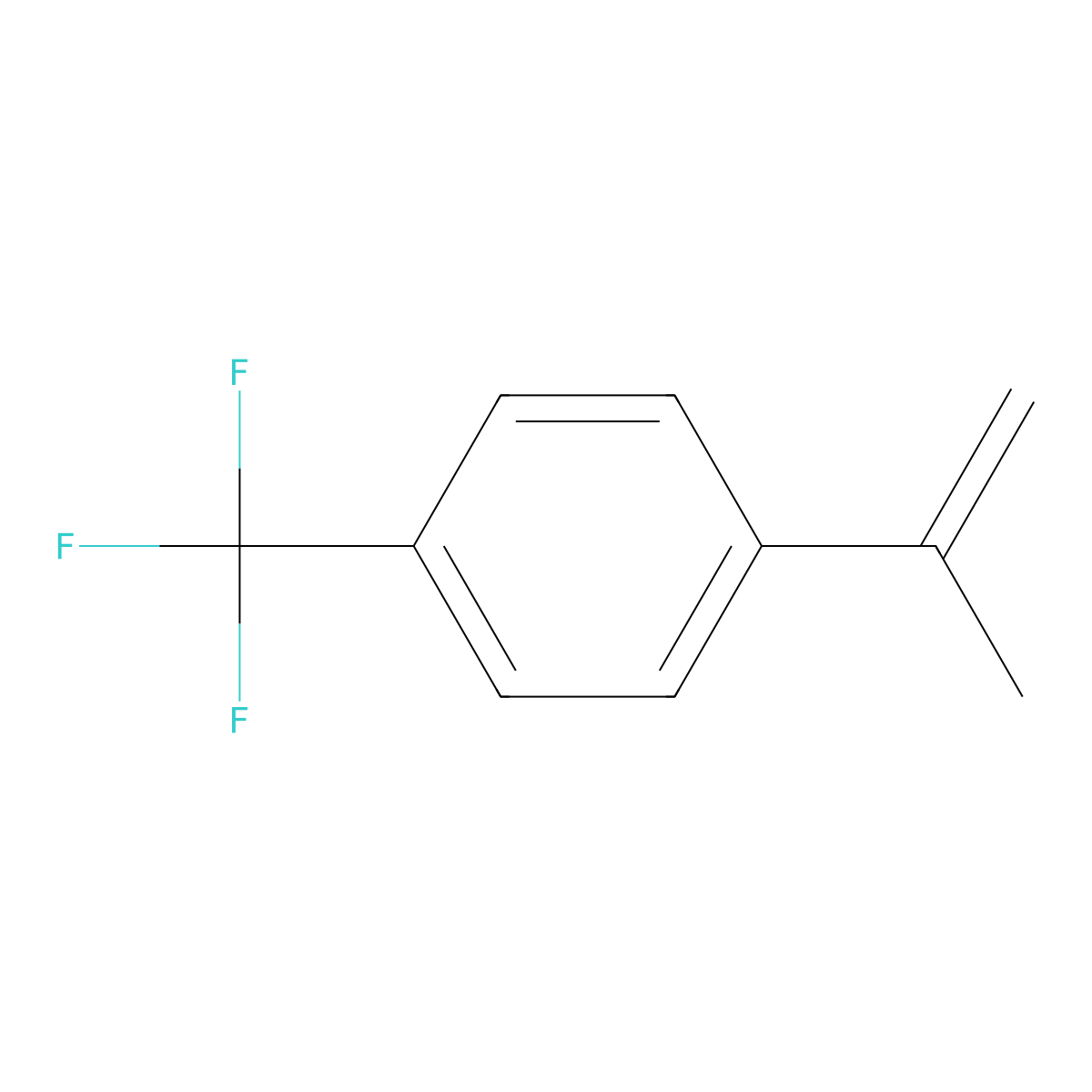 1-Isopropenyl-4-(trifluoromethyl)benzene molecular structure, CAS 55186-75-9
