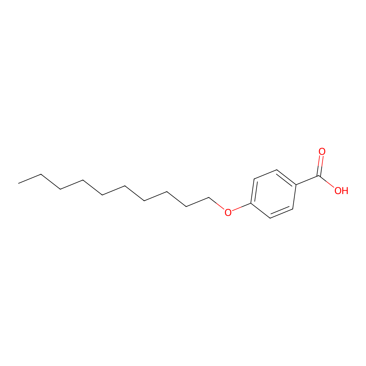 4-(Decyloxy)benzoic acid molecular structure, CAS 5519-23-3