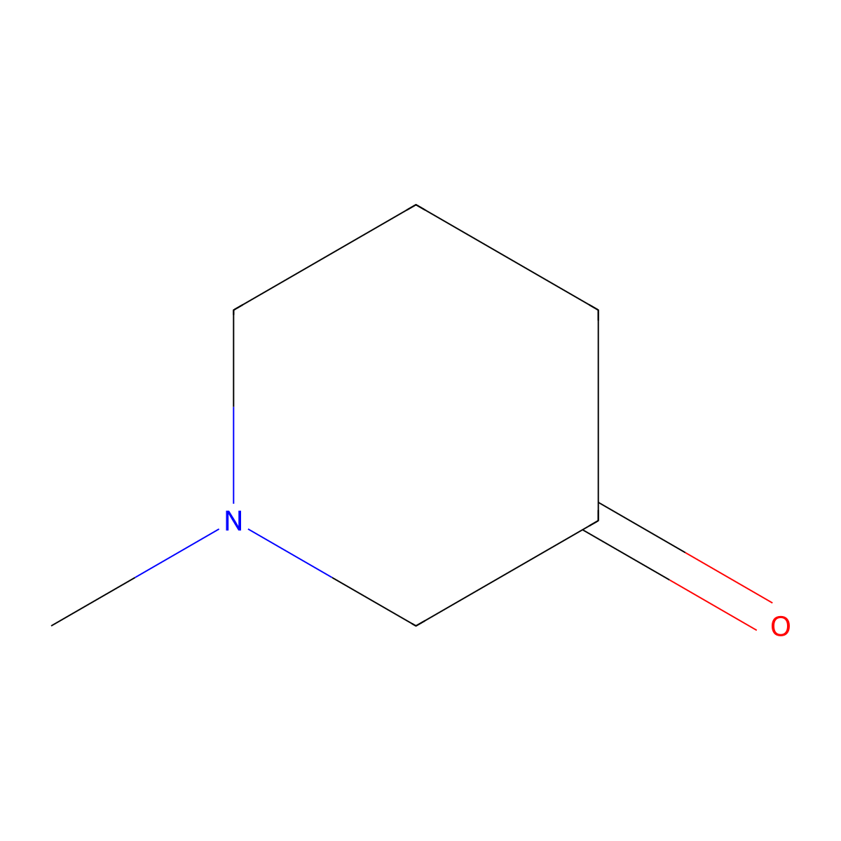 3-Piperidinone, 1-methyl- molecular structure, CAS 5519-50-6