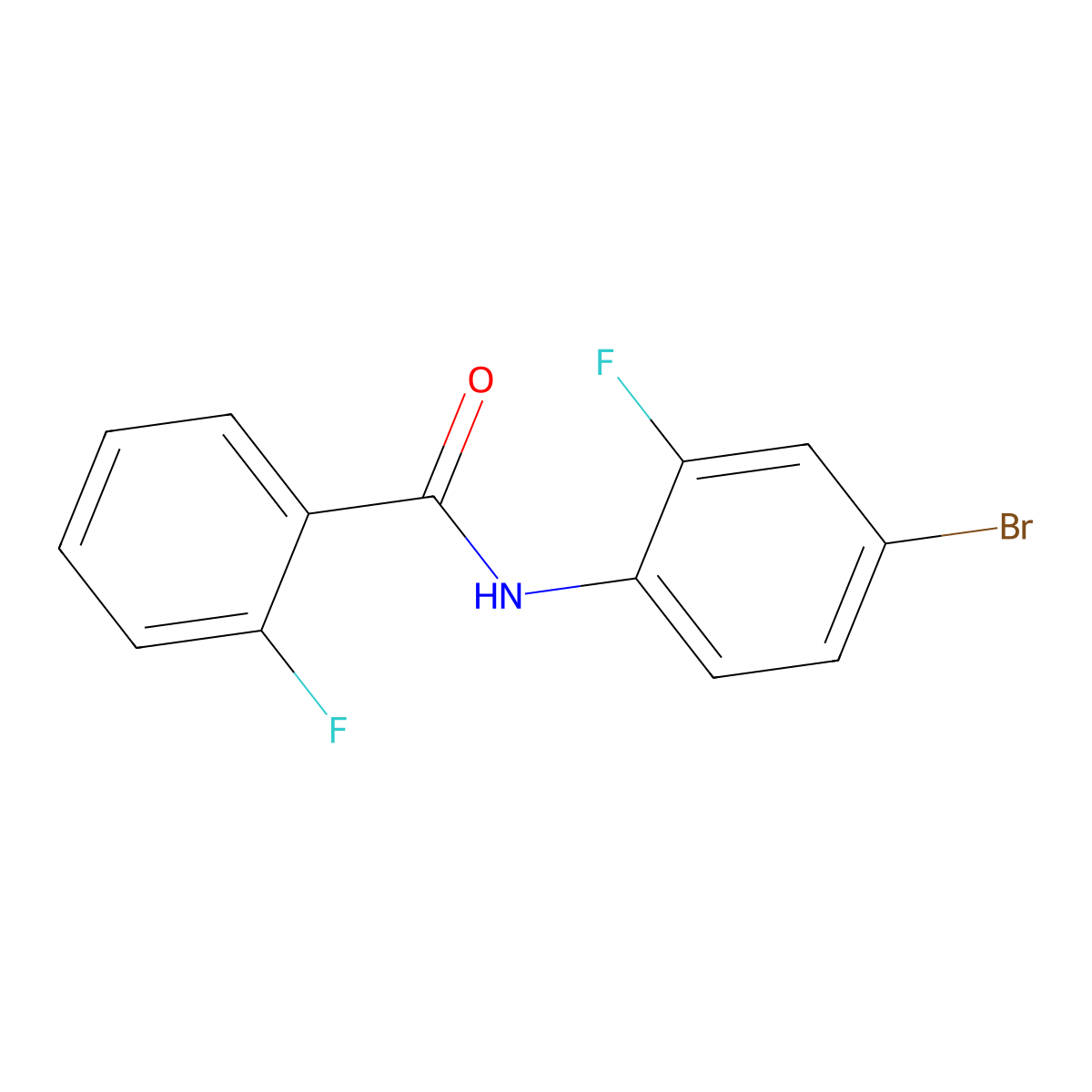 N-(4-bromo-2-fluorophenyl)-2-fluorobenzamide molecular structure, CAS 551906-53-7