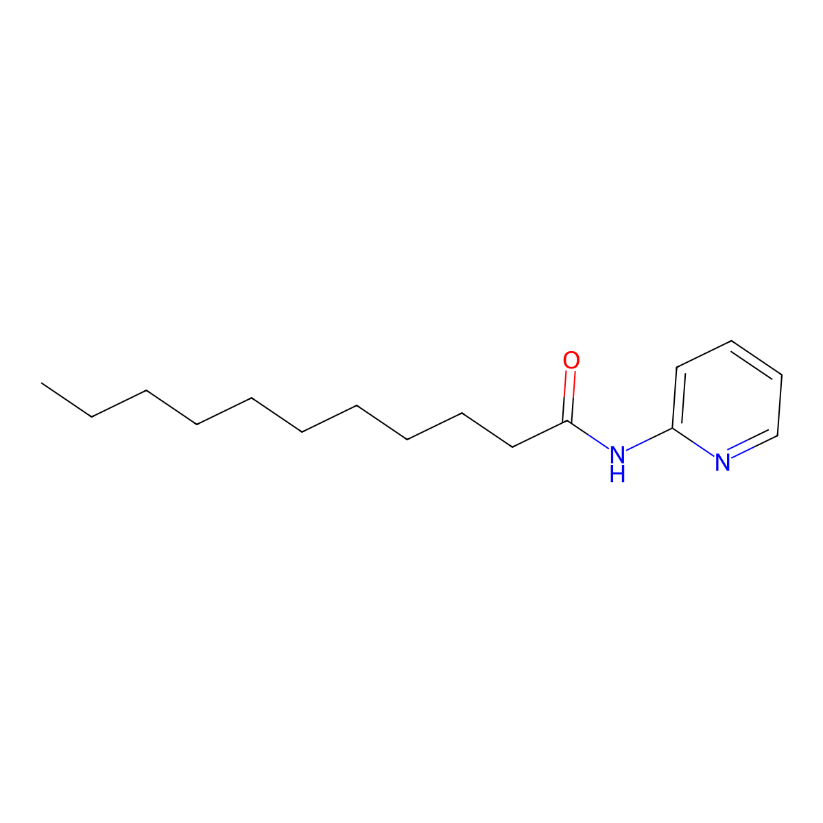 N-(2-pyridinyl)undecanamide molecular structure, CAS 551908-74-8