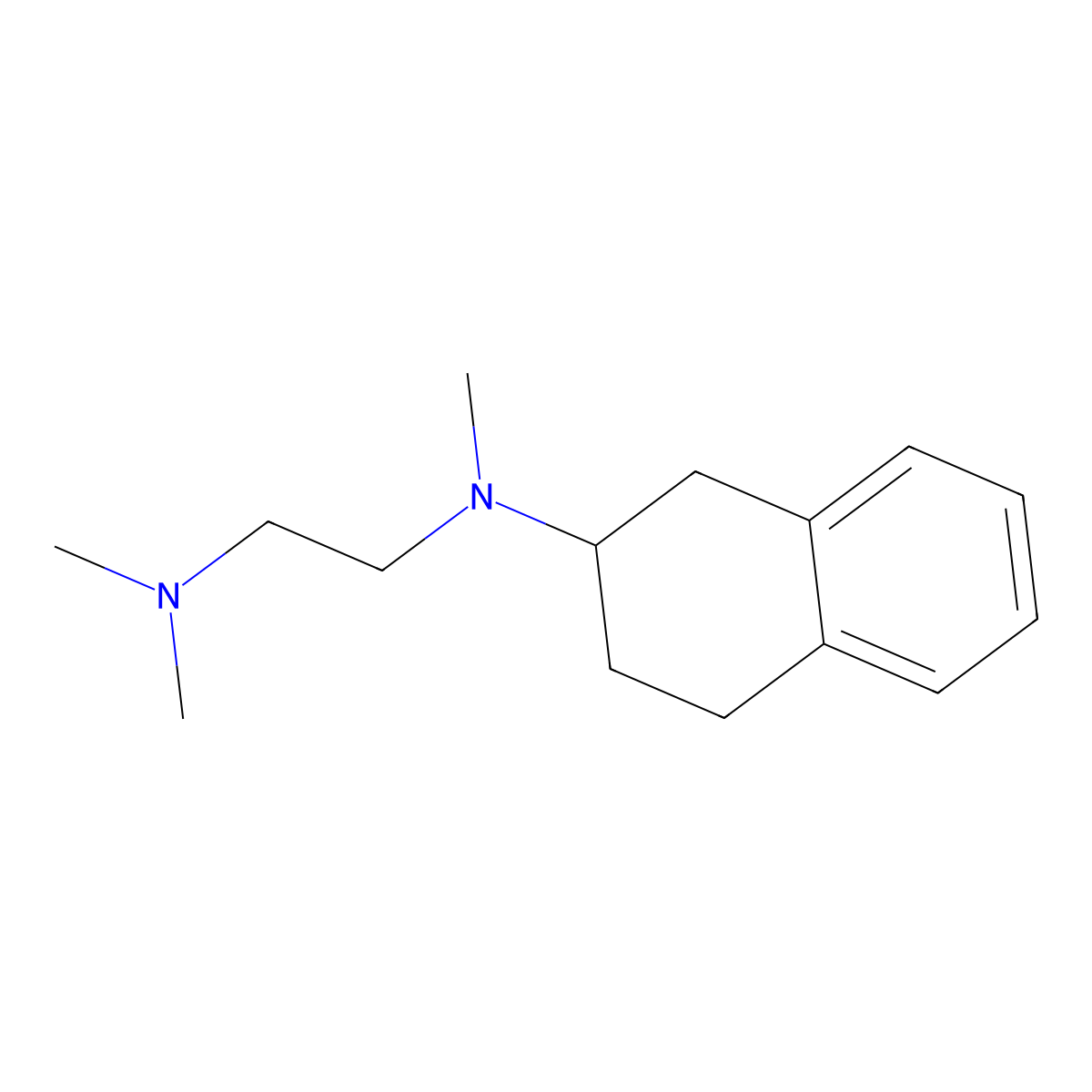 N,N,N'-trimethyl-N'-(1,2,3,4-tetrahydronaphthalen-2-yl)ethane-1,2-diamine molecular structure, CAS 55191-24-7