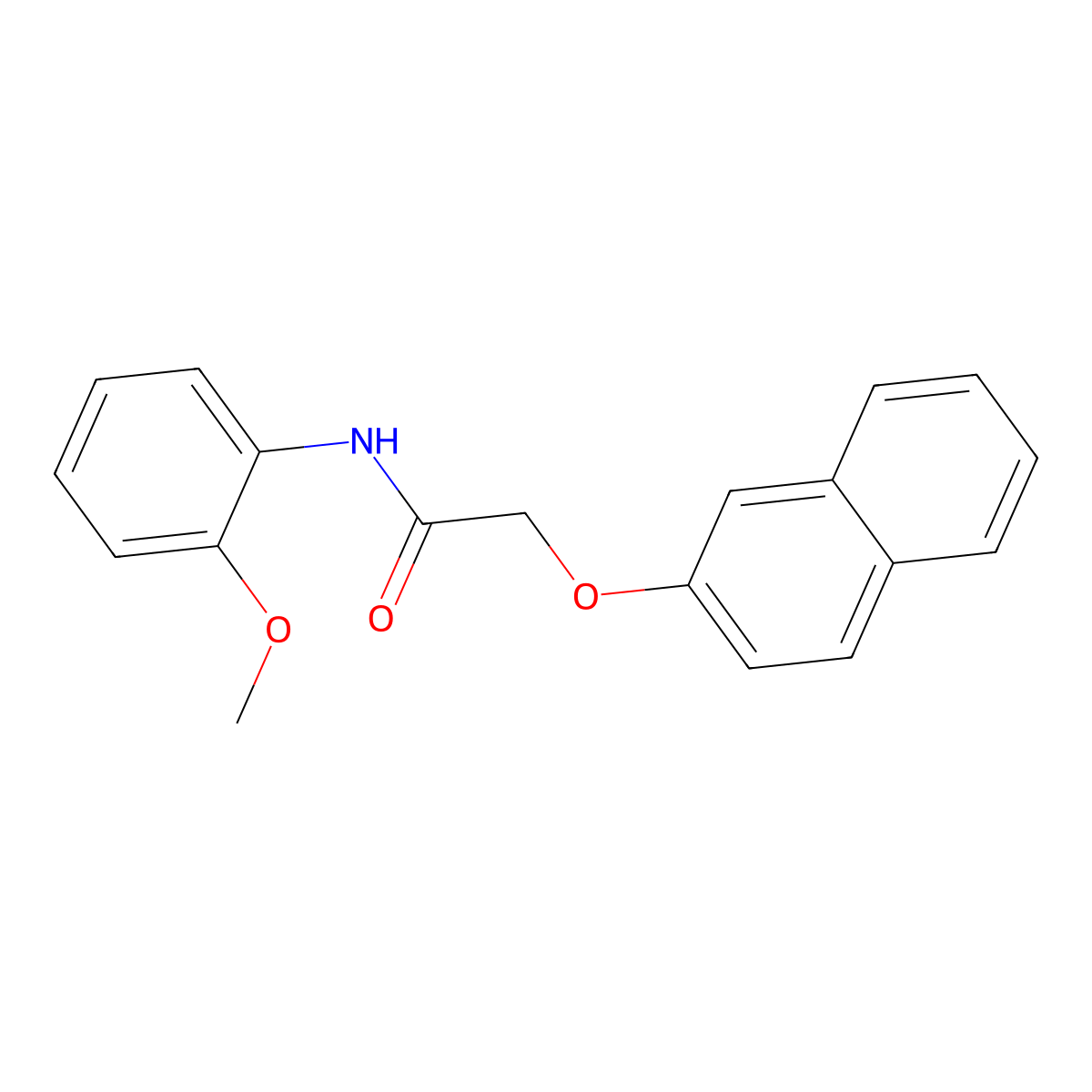 N-(2-methoxyphenyl)-2-(2-naphthyloxy)acetamide molecular structure, CAS 551913-68-9