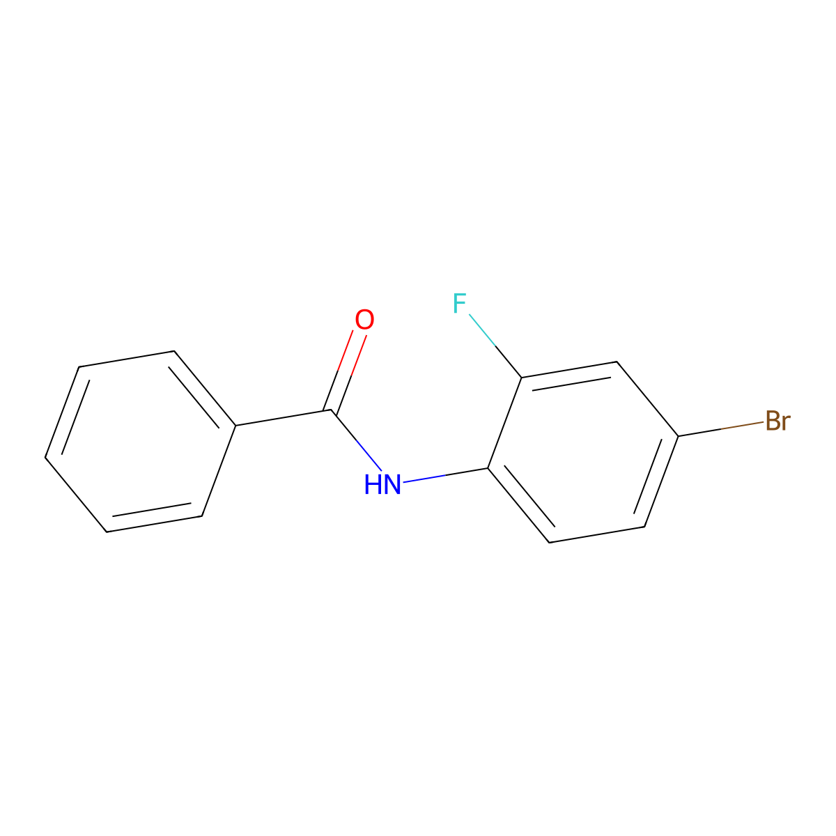 N-(4-bromo-2-fluorophenyl)benzamide molecular structure, CAS 551915-17-4