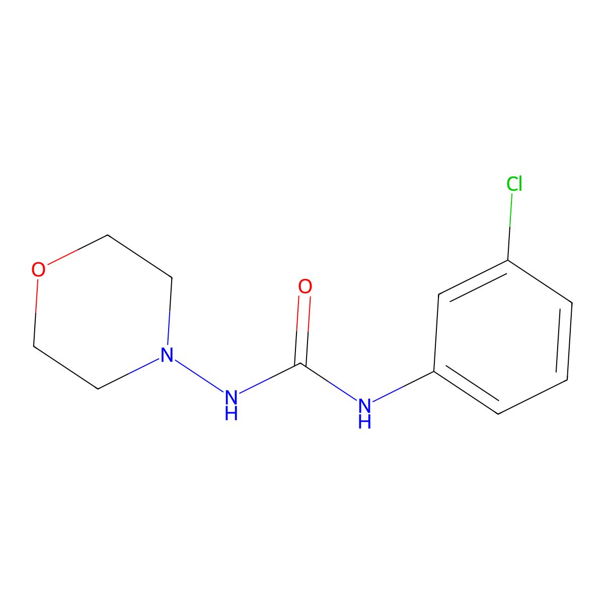 N-(3-Chlorophenyl)-N'-(4-morpholinyl)urea molecular structure, CAS 551917-63-6