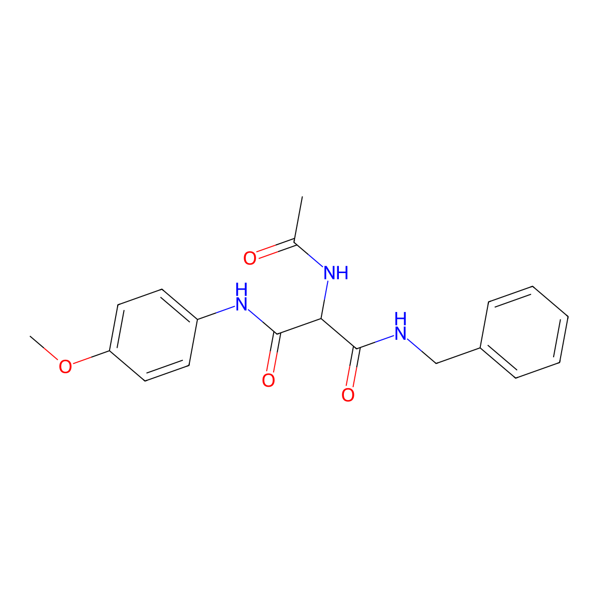 2-(acetylamino)-N~1~-benzyl-N~3~-(4-methoxyphenyl)malonamide molecular structure, CAS 551920-97-9