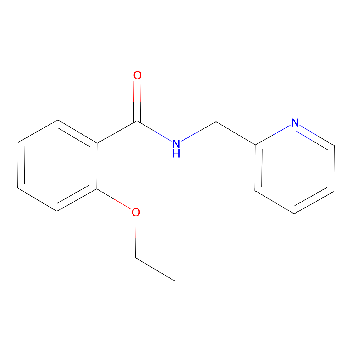 2-ethoxy-N-(pyridin-2-ylmethyl)benzamide molecular structure, CAS 551928-37-1